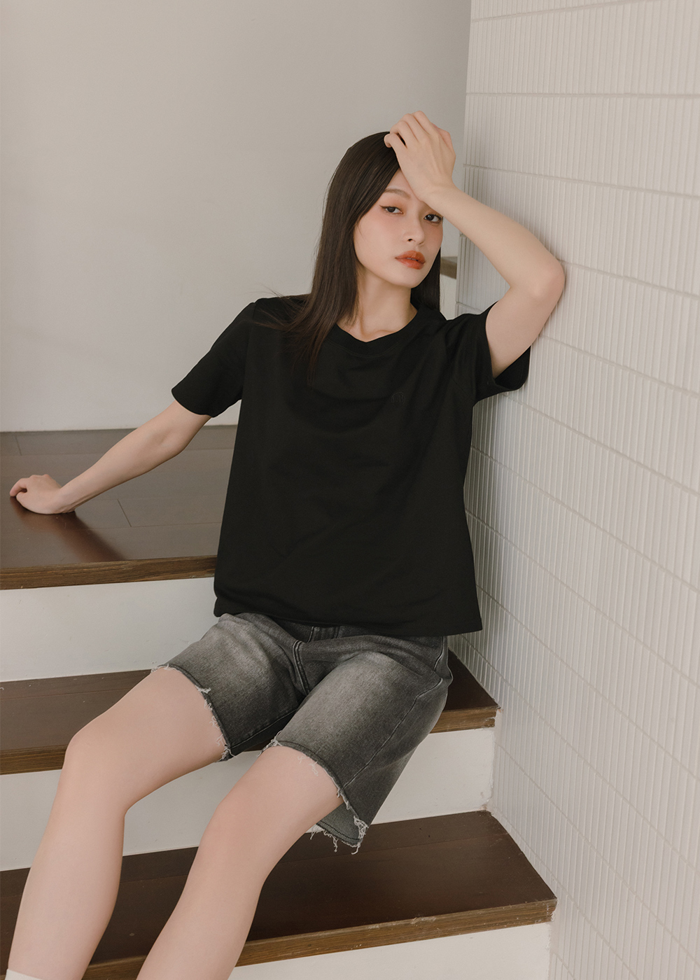 M系列經典LOGO刺繡T