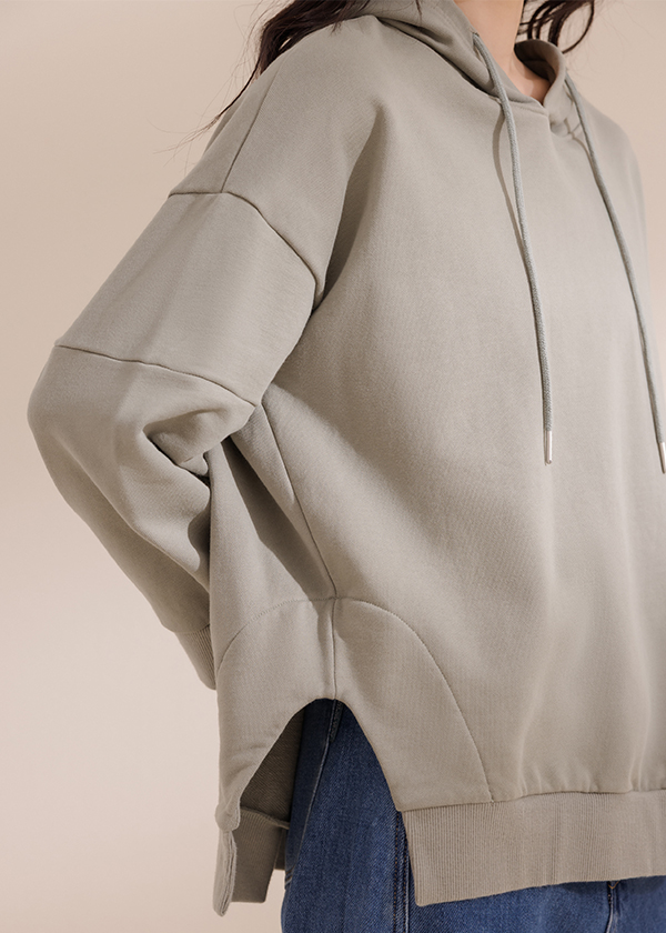 純棉寬鬆連帽上衣