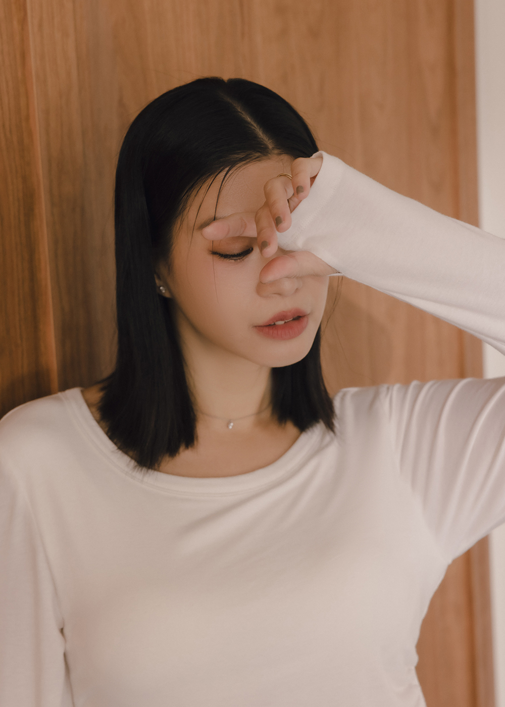 百搭修飾抽摺bra上衣