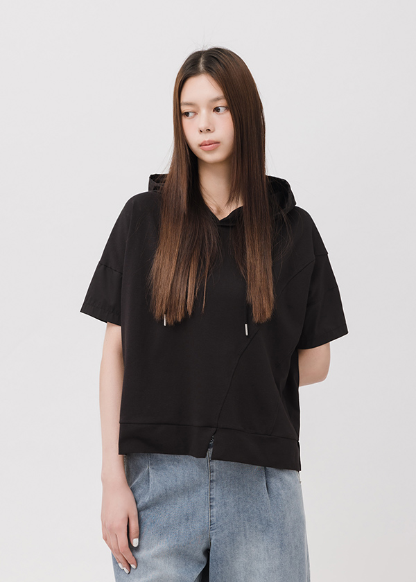 MIT日常拼接連帽上衣