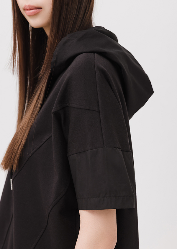 MIT日常拼接連帽上衣