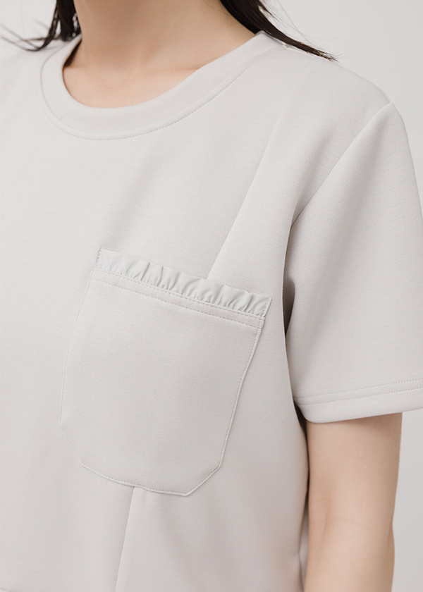 MIT假兩件拼接上衣