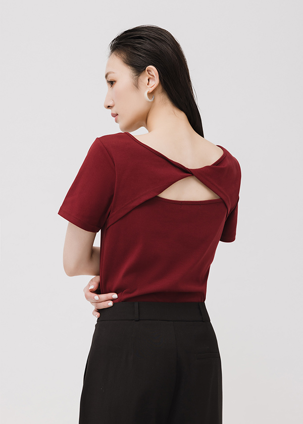 紐結設計涼感顯瘦上衣