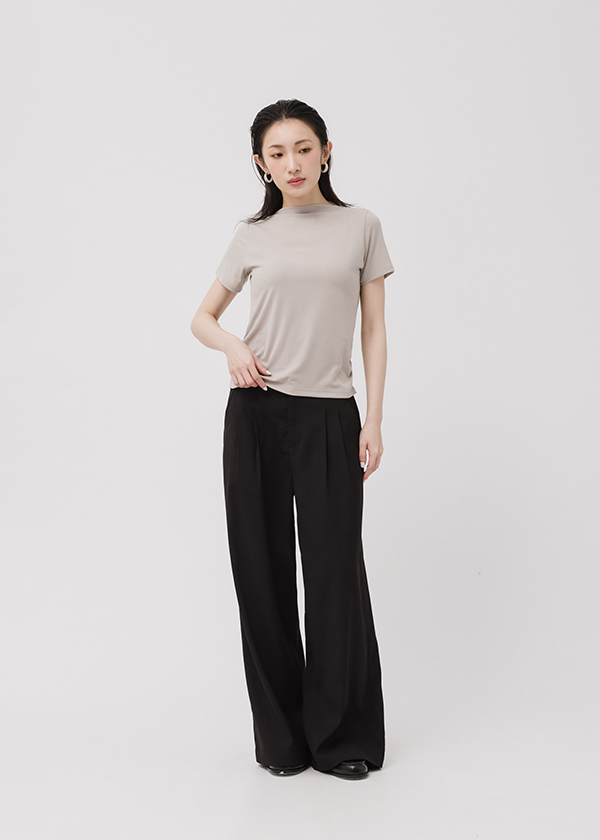 百搭質感親膚抽皺上衣