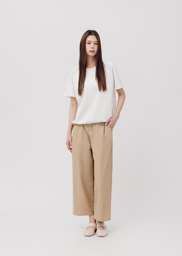 MIT拼接涼感空氣棉上衣