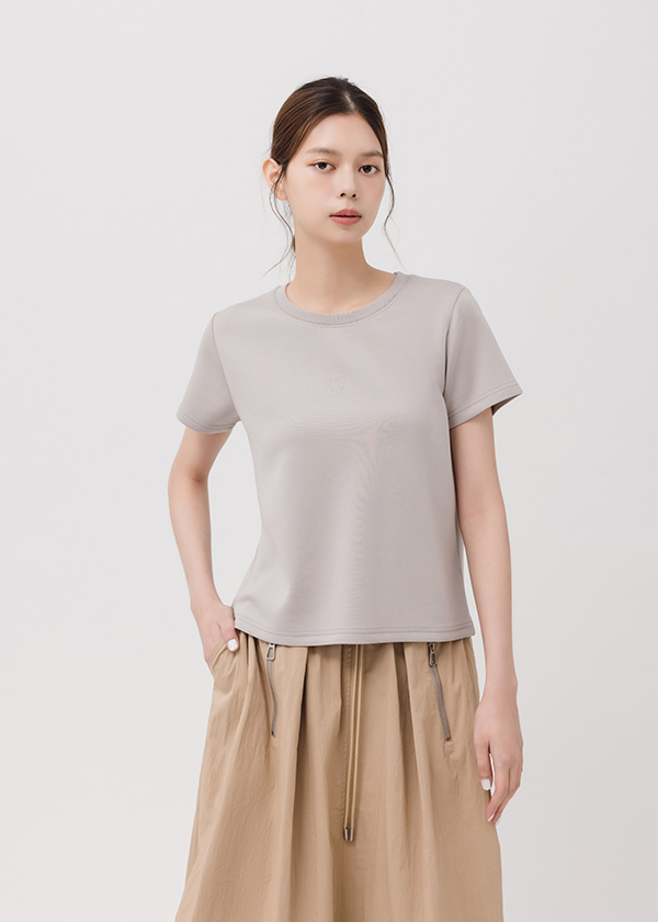 MIT刺繡涼感太空棉上衣