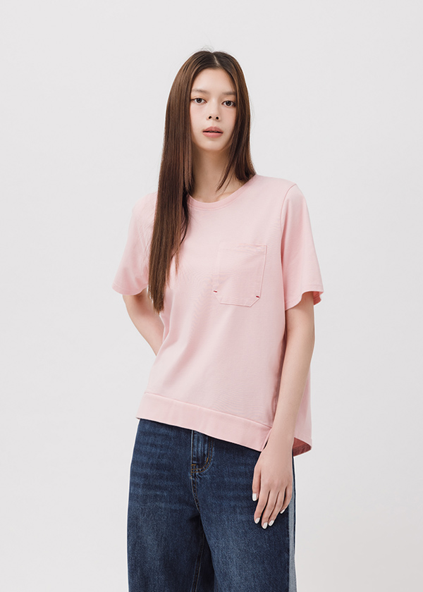 MIT森系列口袋跳色線上衣