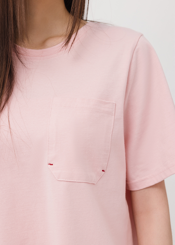 MIT森系列口袋跳色線上衣