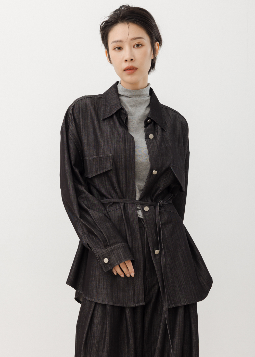 天絲棉料高級感襯衫