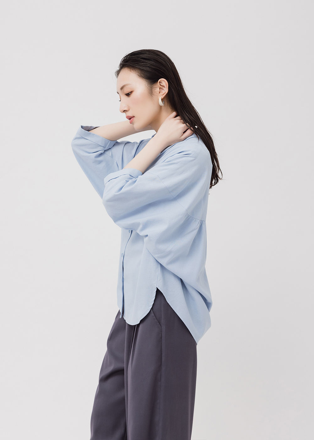 日常寬鬆率性襯衫