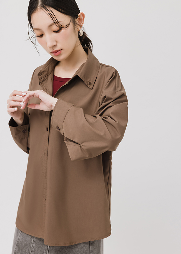 袖口解構設計抗皺襯衫