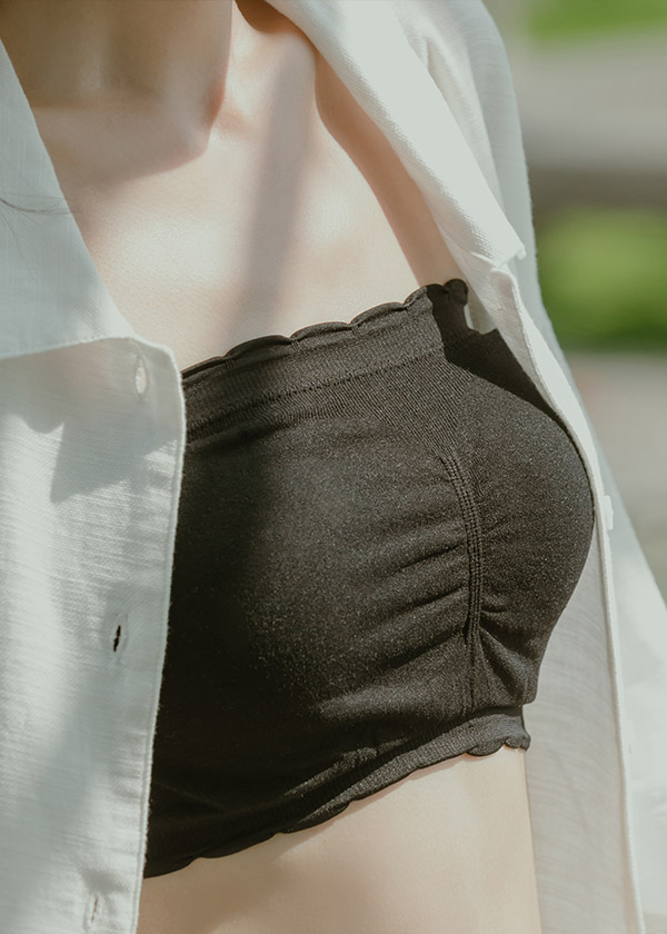 萬能打底木耳邊BRA TOP