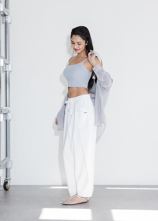 交叉美背仙女bra top