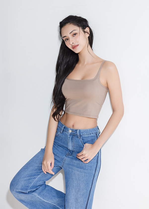 交叉美背仙女bra top