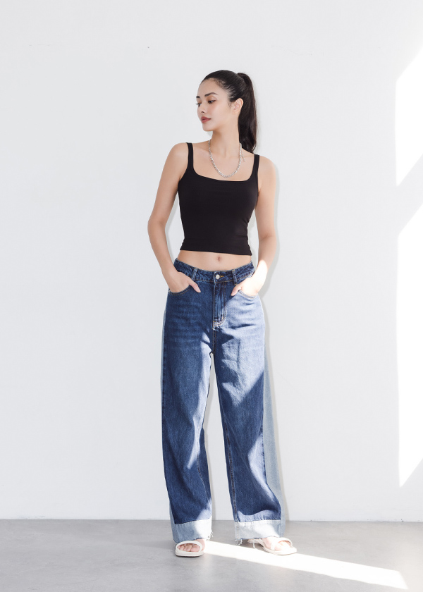 造型肩帶穩定包覆bra top背心