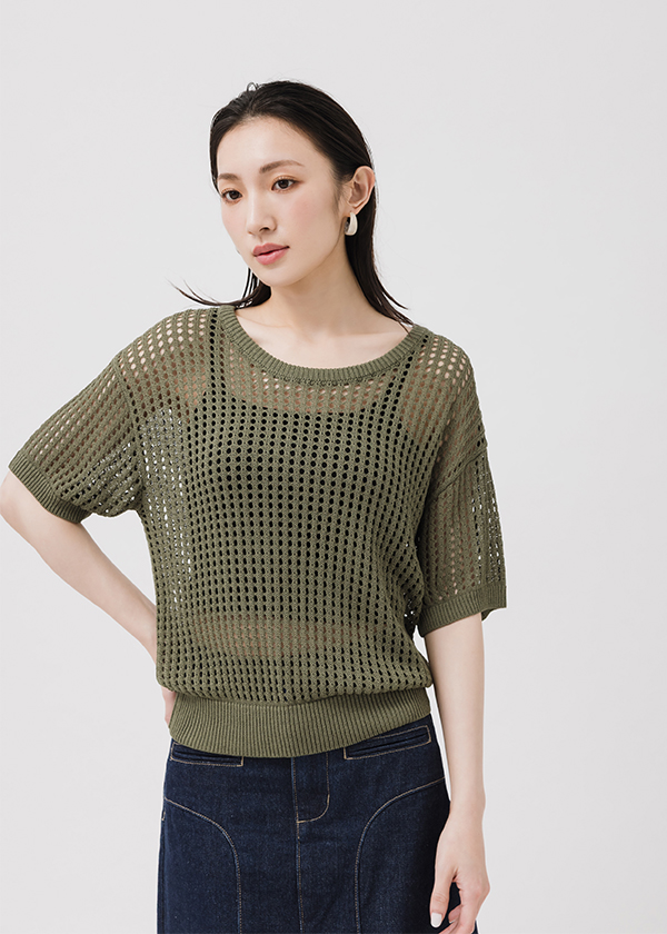日常鬆弛感針織上衣