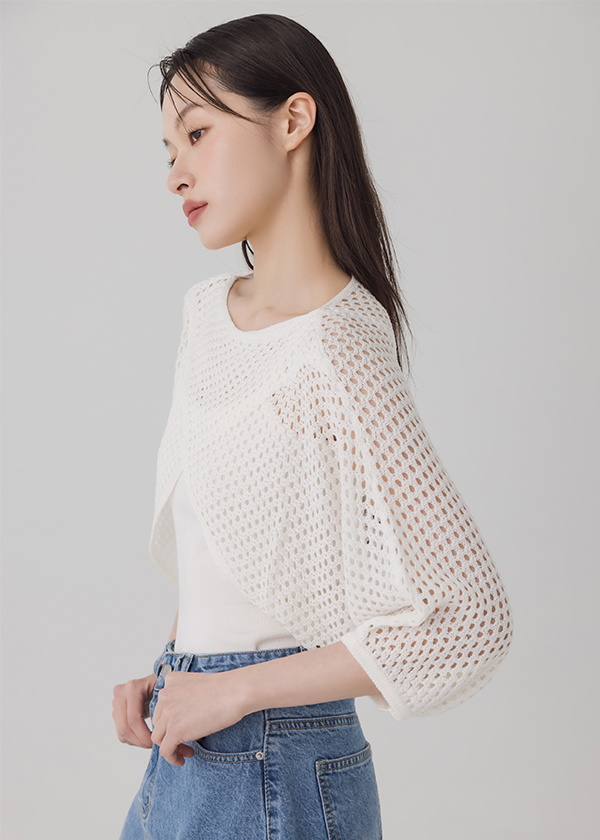 正反兩穿針織兩件式上衣