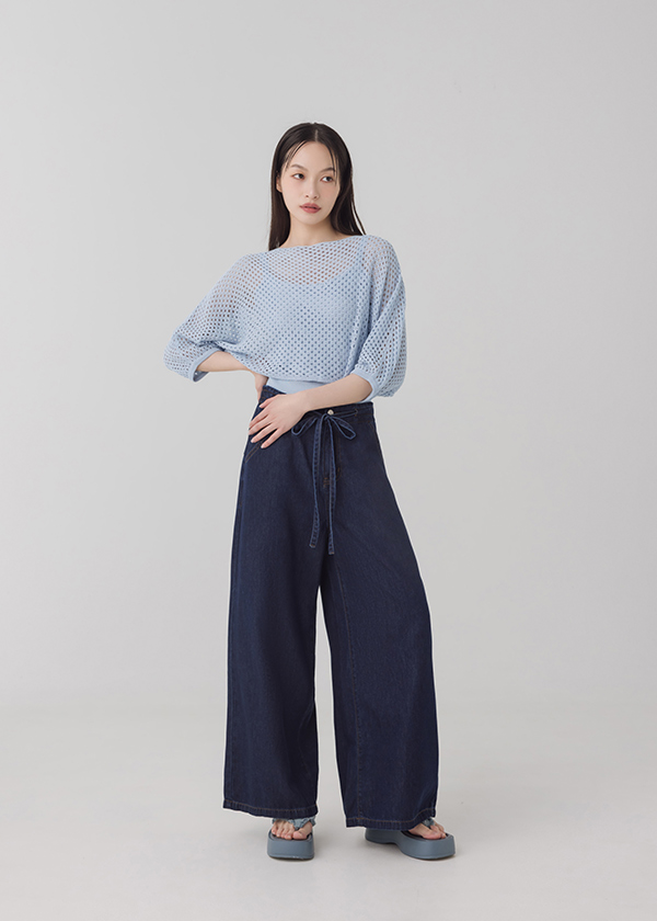 正反兩穿針織兩件式上衣