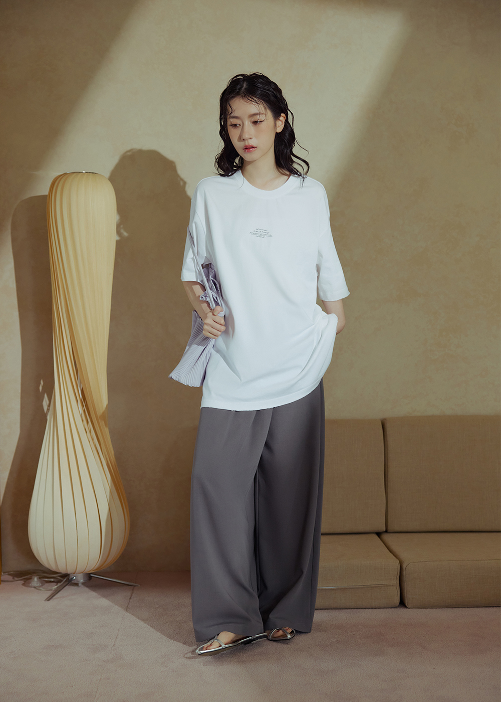 清醒夢剪破設計寬鬆上衣