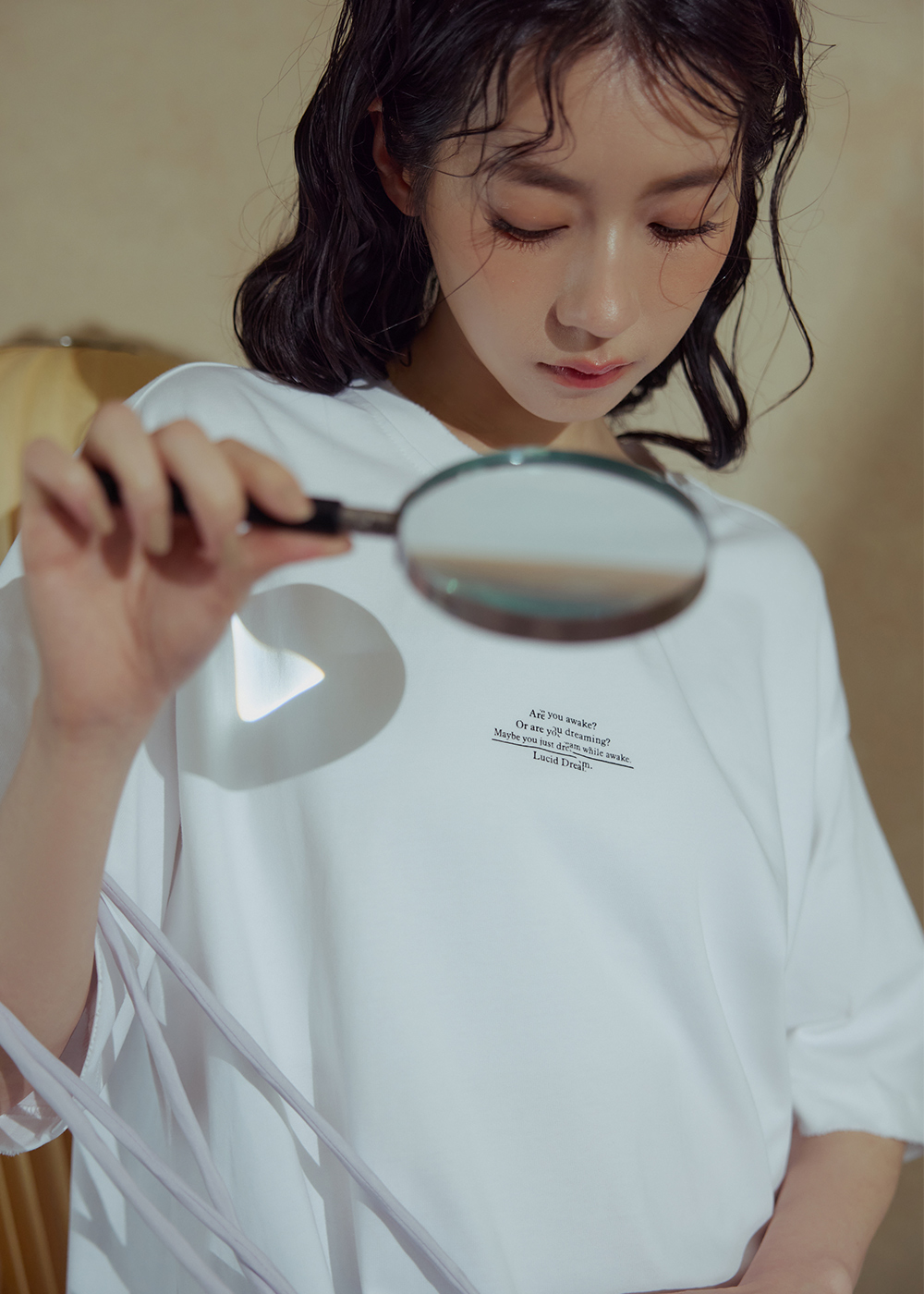 清醒夢剪破設計寬鬆上衣