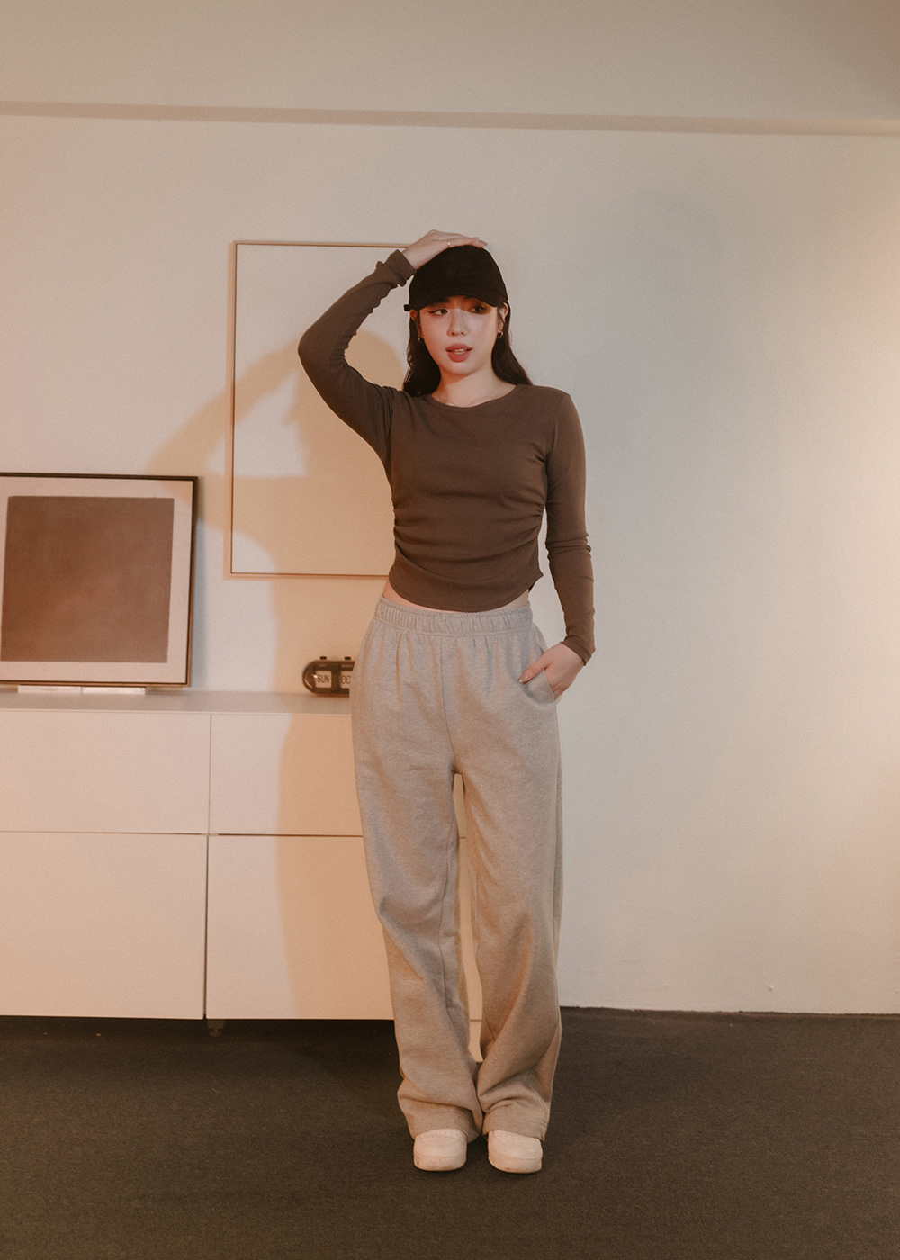 抓皺顯瘦bra top