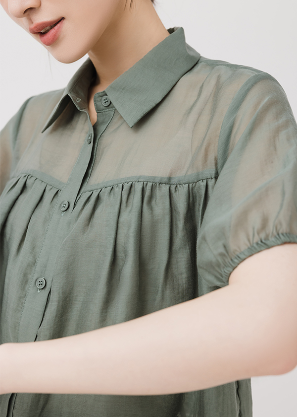 清透微光女孩上衣