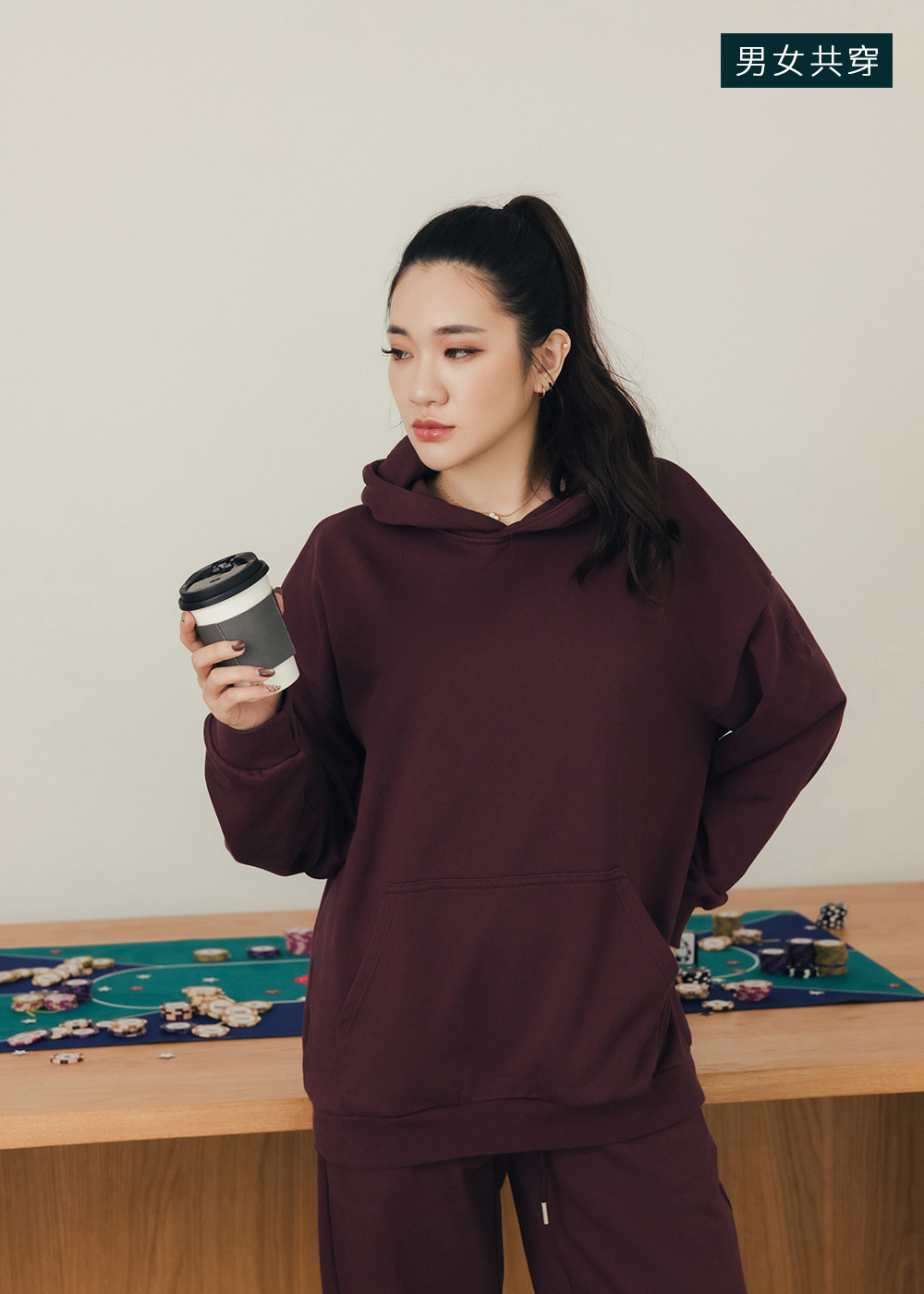 口袋ALL IN電繡帽T