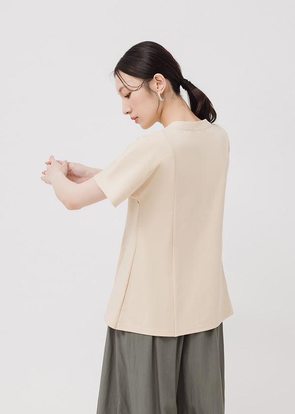 液態氨柔挺棉-修身傘擺T恤