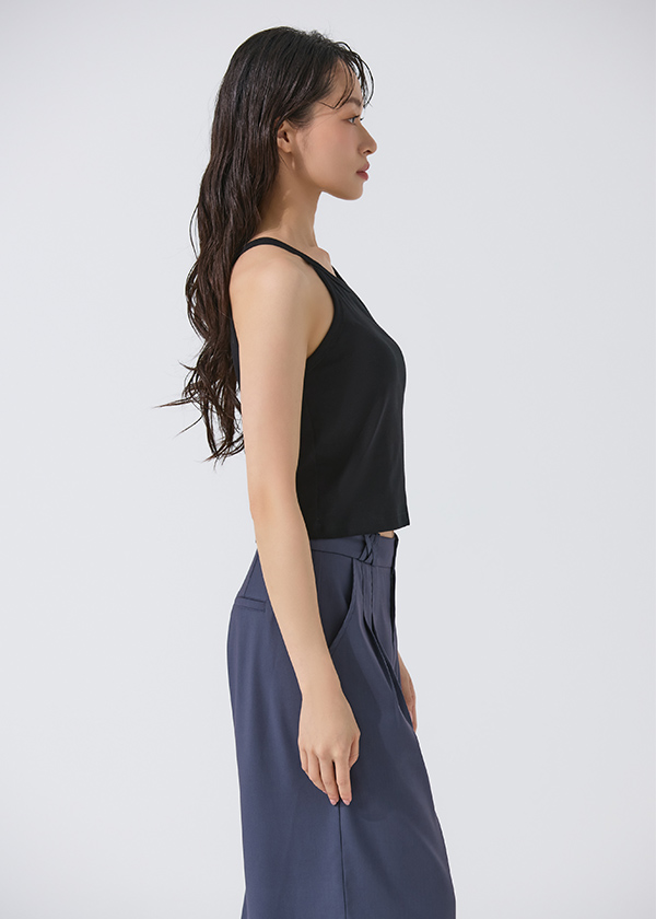 涼感細肩帶削肩Bra Top