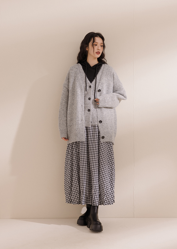 兩件式搭配背心針織外套