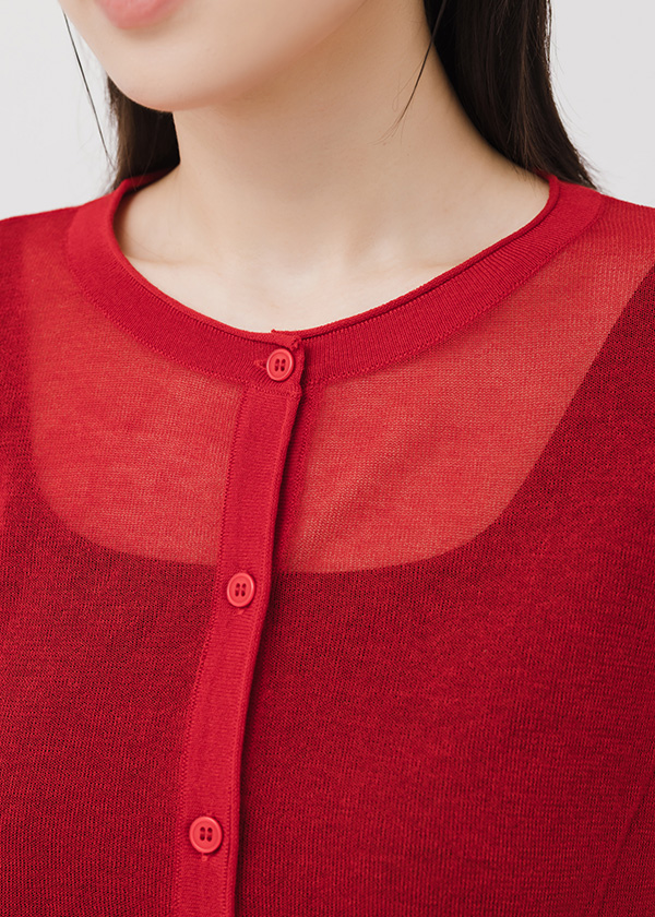 輕盈搭配針織外套