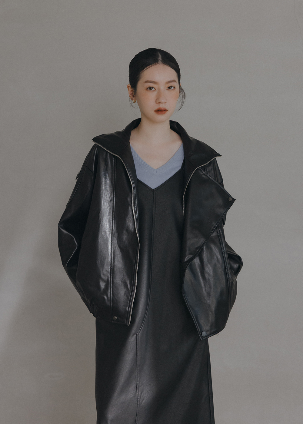 個性皮革騎士外套