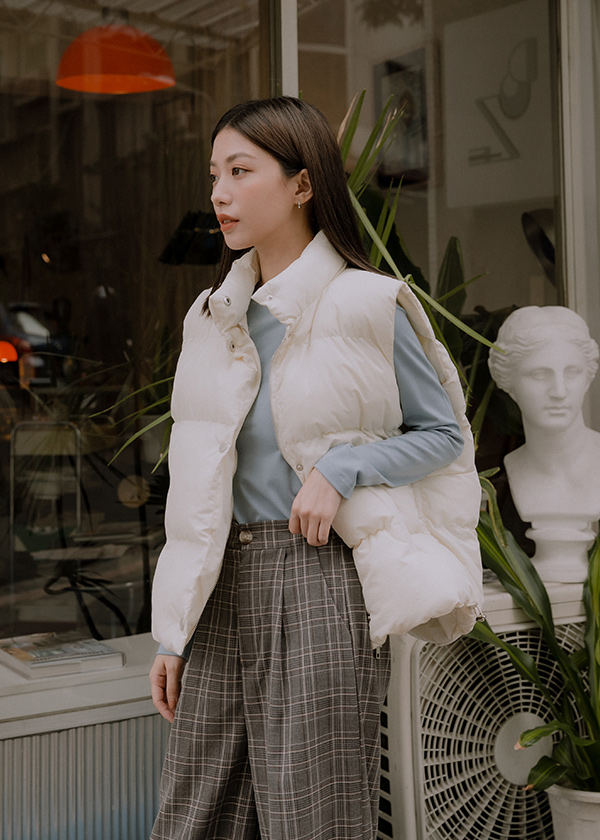 澎暖雲朵鋪棉背心