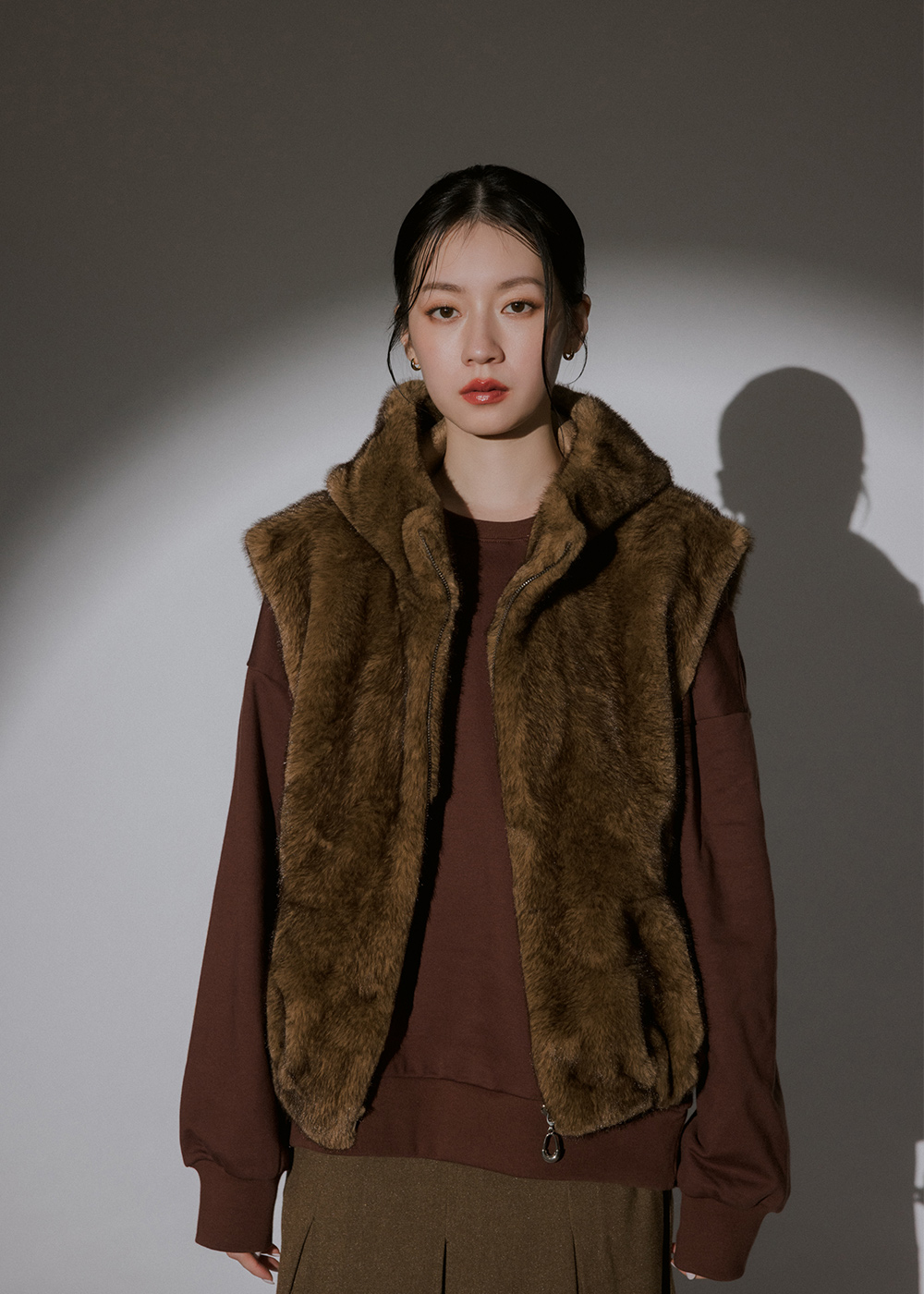 華麗質感百搭毛料背心