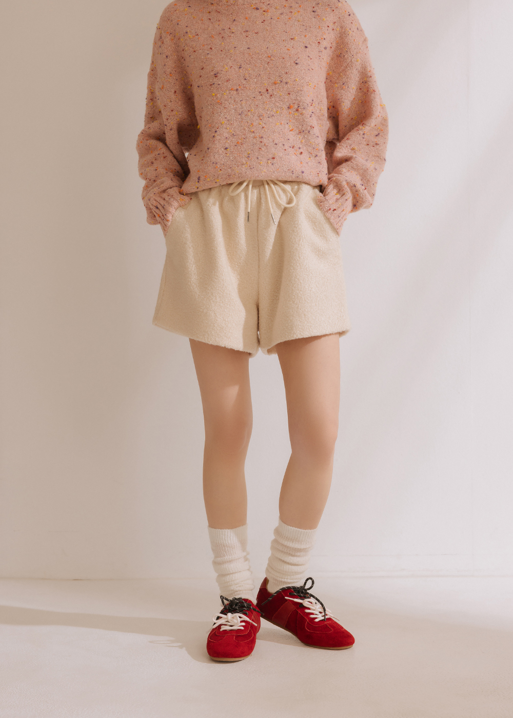 泰迪熊捲捲毛短褲