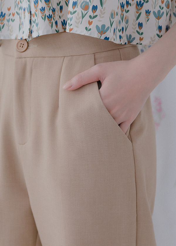 浪漫序曲修身直筒褲