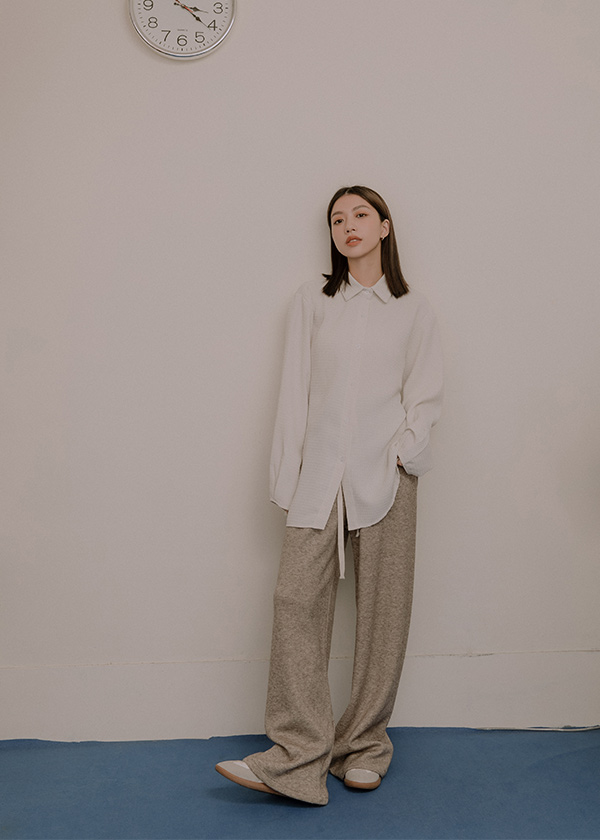 雲朵柔軟針織寬褲