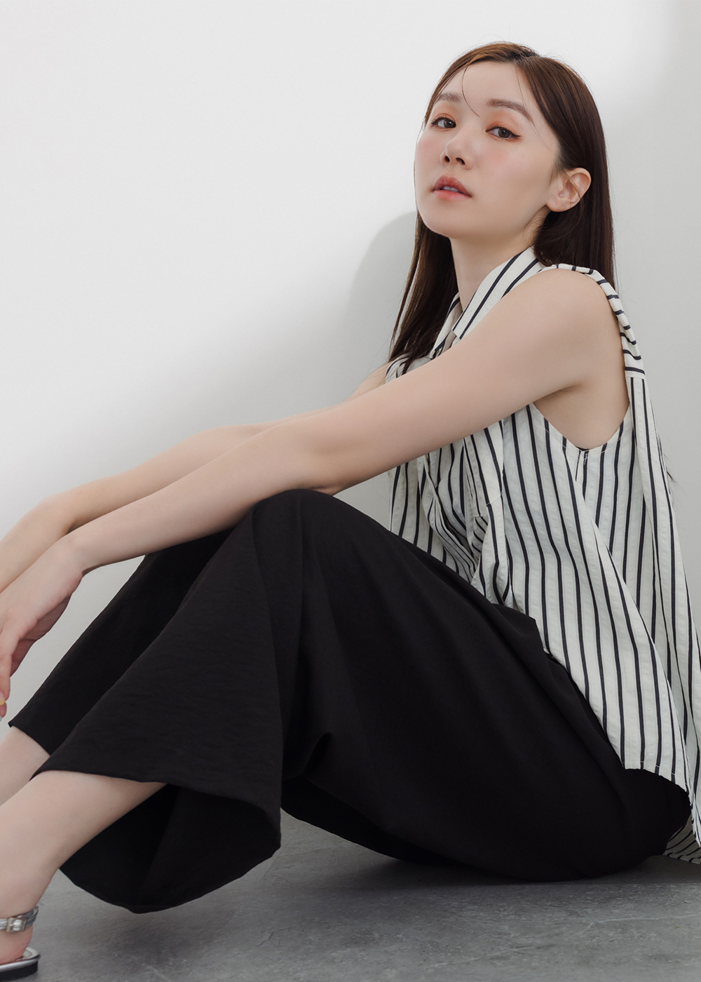 M系列休閒無腰頭簡約長褲