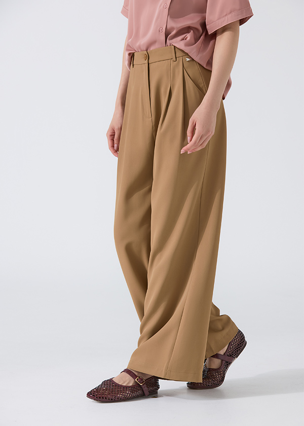 墜感修飾顯瘦西裝長褲