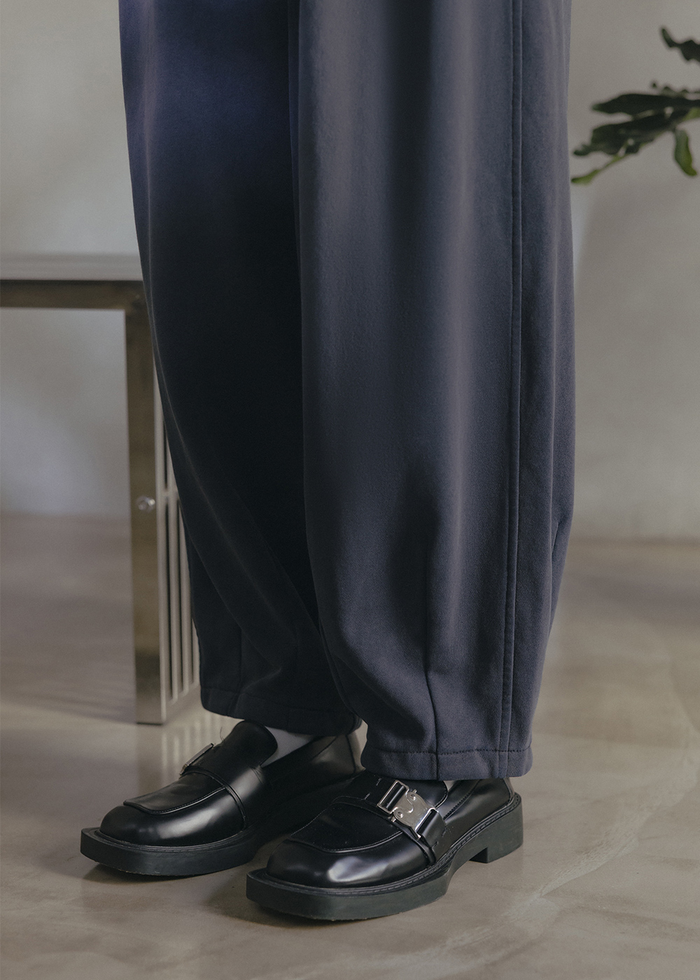 個性水洗廓型棉褲