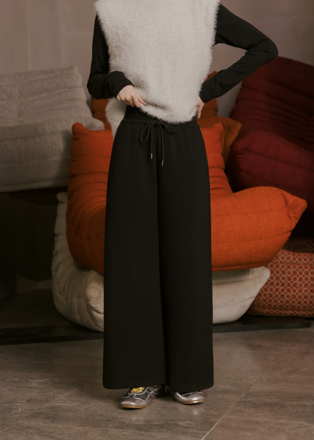 激瘦極簡百搭空氣感長褲