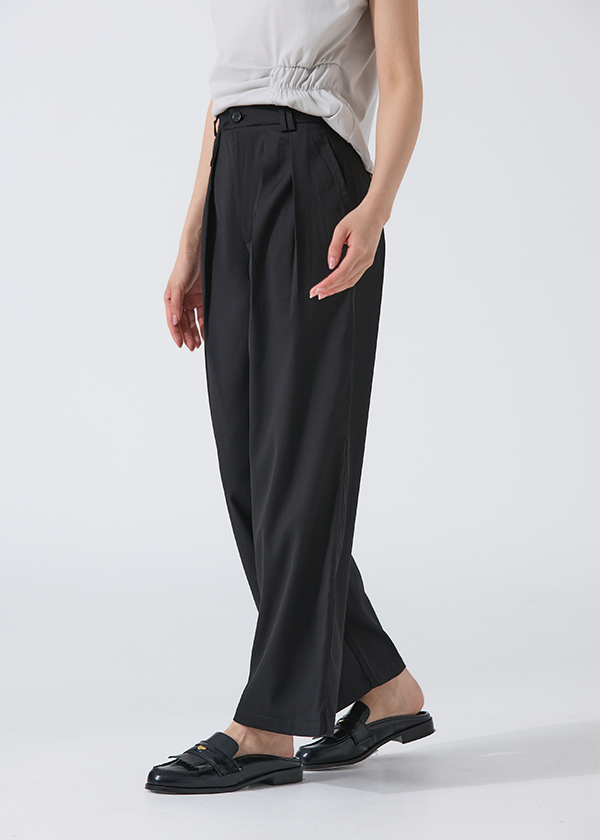 袋蓋打褶質感西裝錐形褲