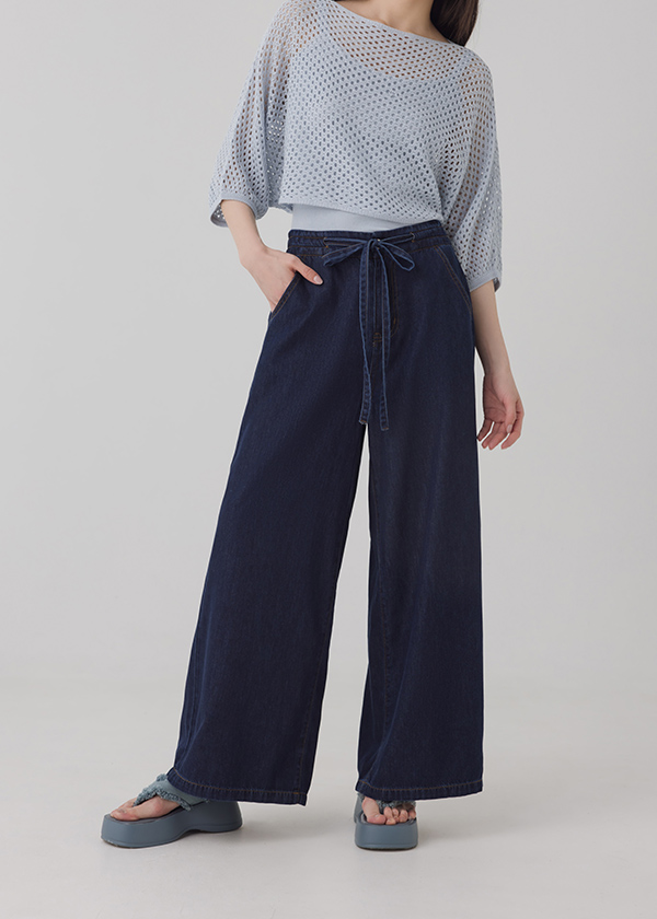 軟丹寧天絲棉括腿褲