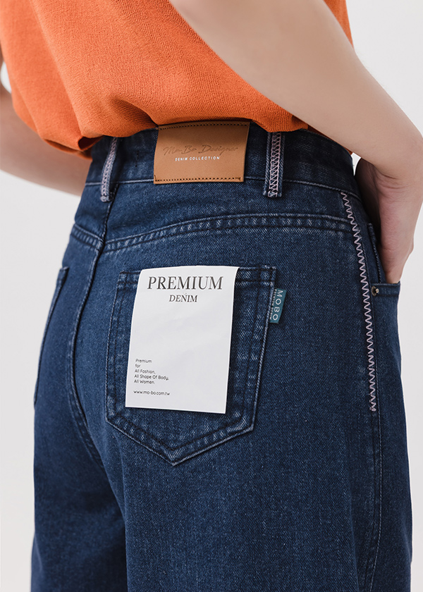 特種車撞色拼接五分褲