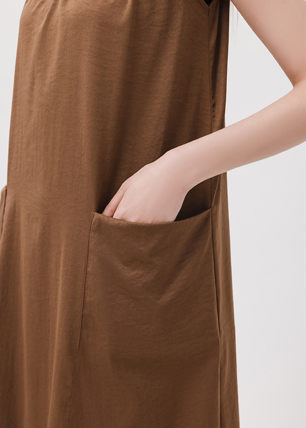 森系列大口袋背心洋裝