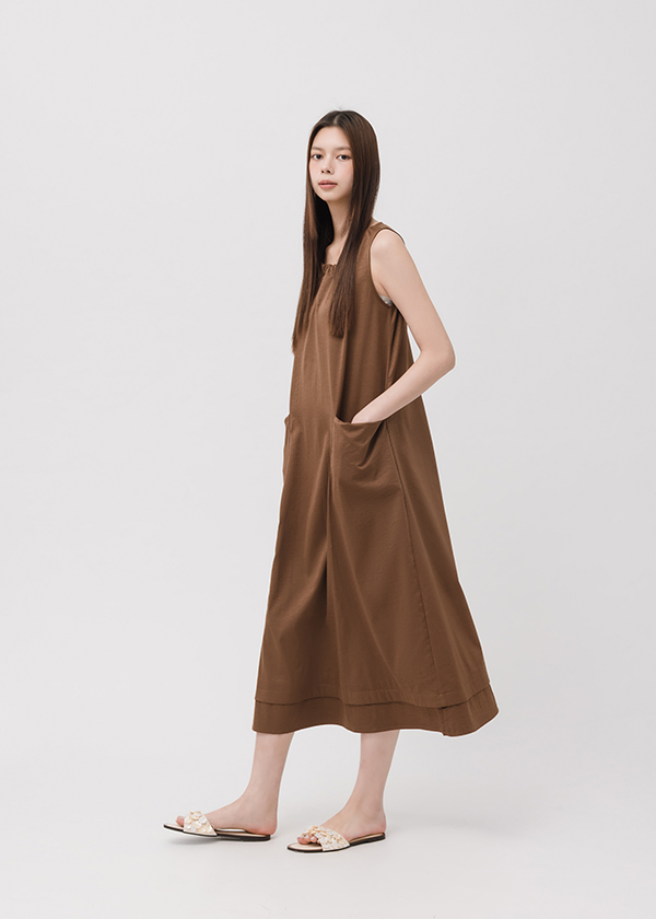 森系列大口袋背心洋裝
