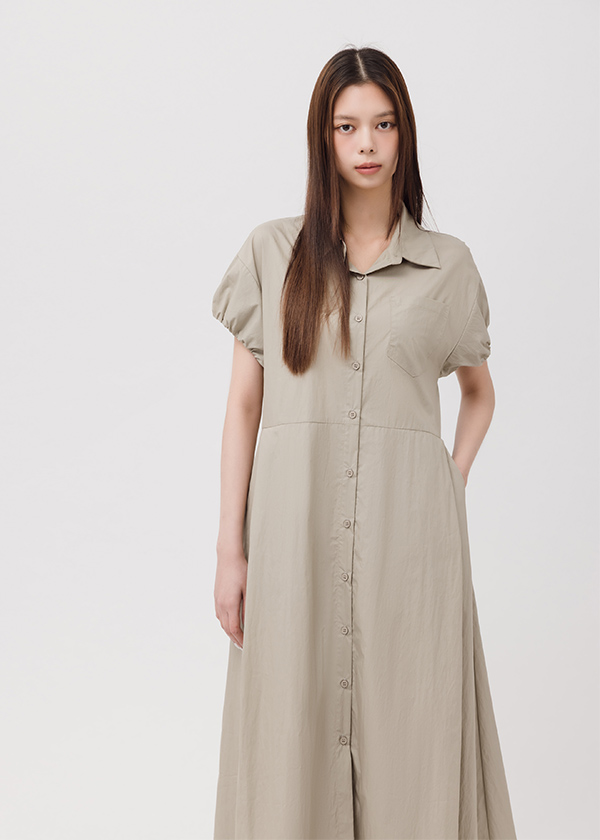 法式霧感特色洋裝