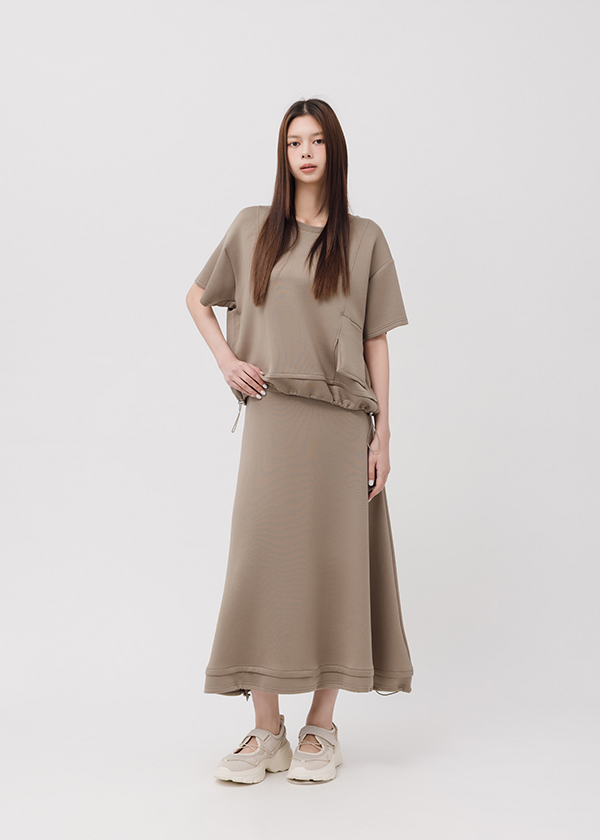 MIT寬鬆涼感空氣棉長裙