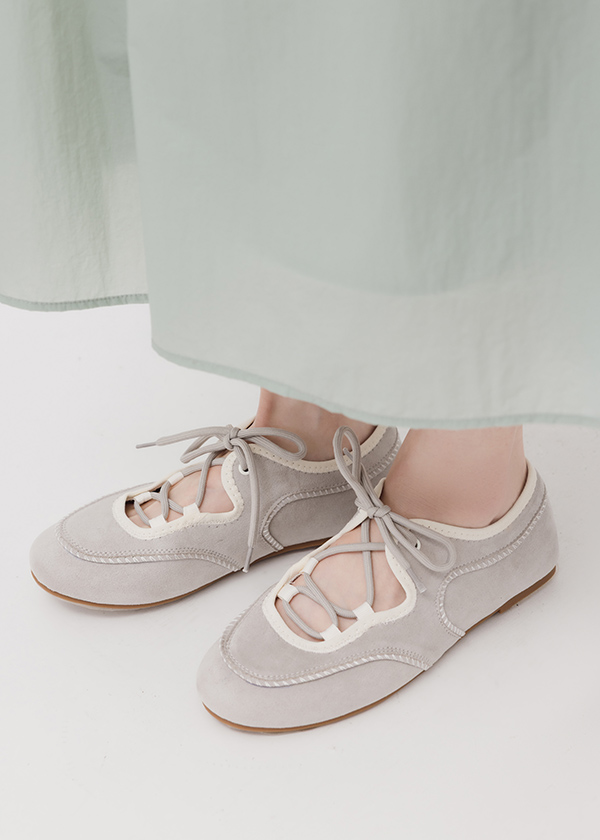 Q彈芭蕾舞綁帶造型休閒鞋