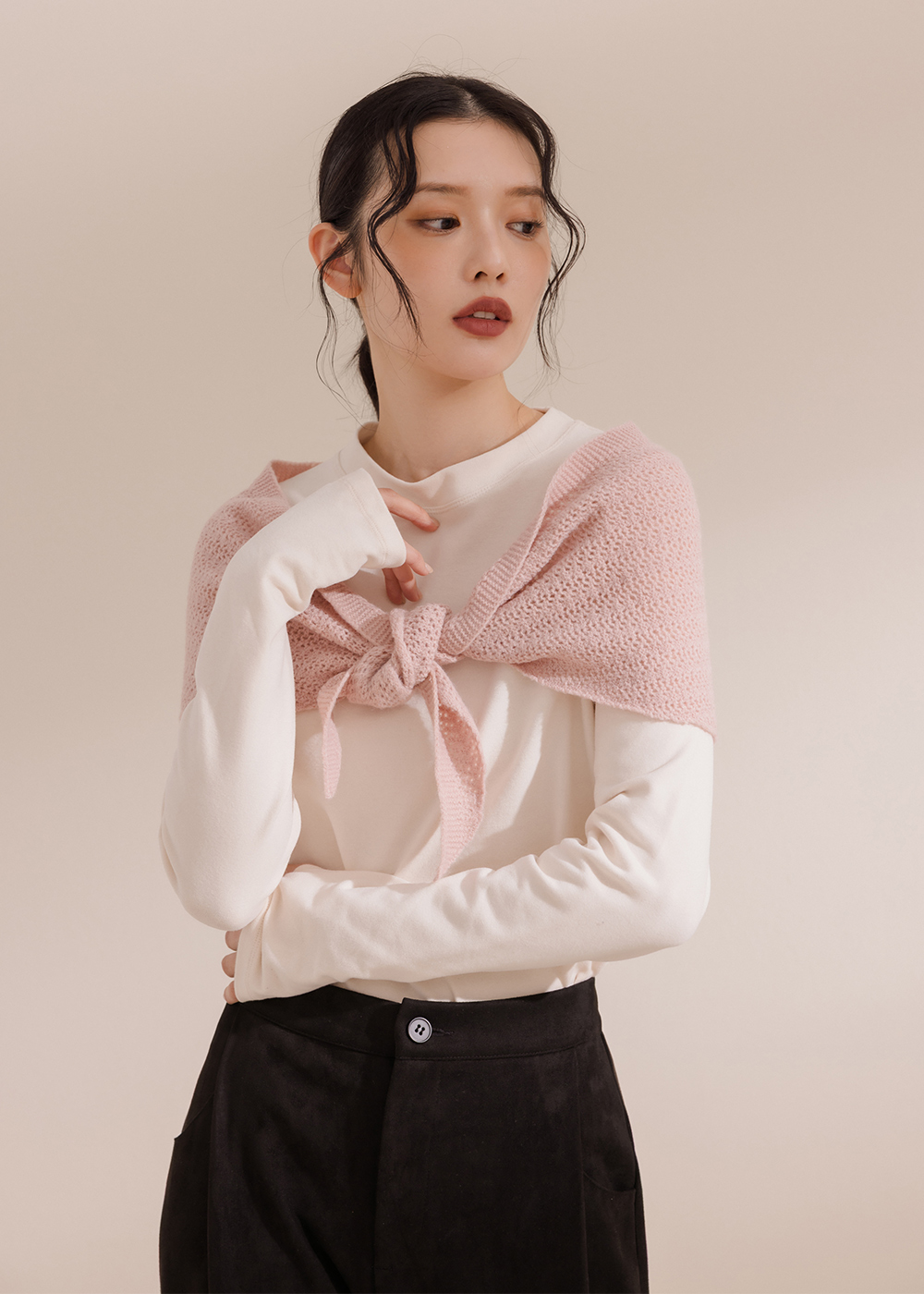 日常細緻針織披肩